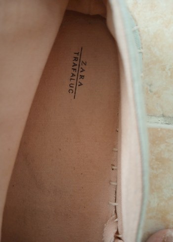 Bej Keten Dolgu Topuklu Kadın Espadril - Görsel 5