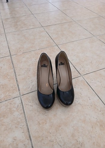 Klasik Siyah Kadın yüksek topuklu Ayakkabı - Görsel 5