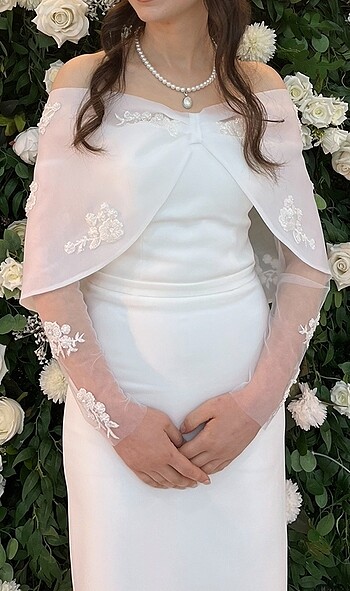 s Beden beyaz Renk Kardelen Kızıltekin Nişan / Nikah Elbisesi