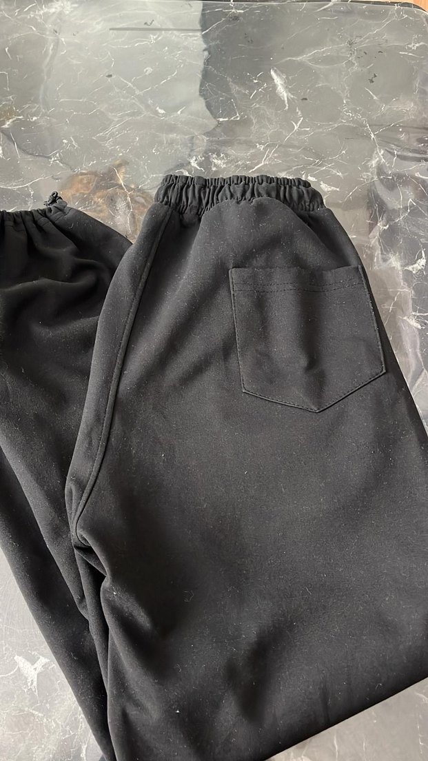 Siyah Fermuarlı Rahat Kesim Kadın Eşofman - Görsel 2