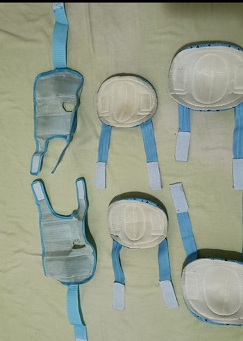 Mavi Renkli Sentetik Kumaş Motosiklet Bisiklet Dizlikleri - Görsel 2