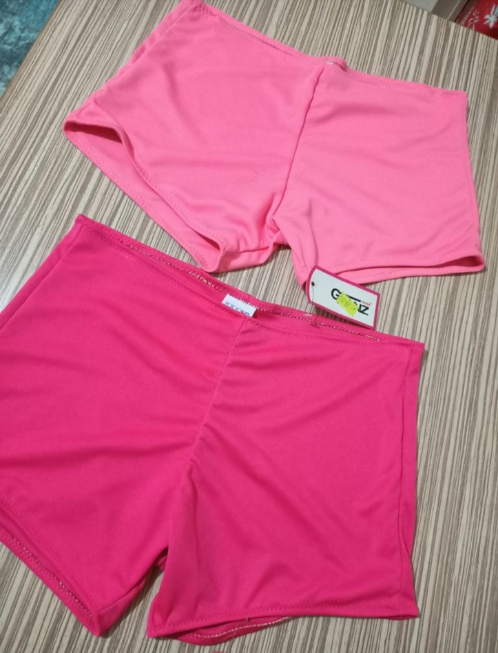 Pembe Basic Kadın Şort Elastik Bel - Görsel 2