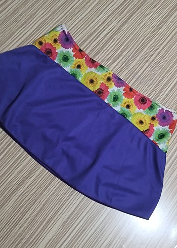 Renkli Fırfırlı Bohem Midi Mayo Bikini Eteği - Görsel 3