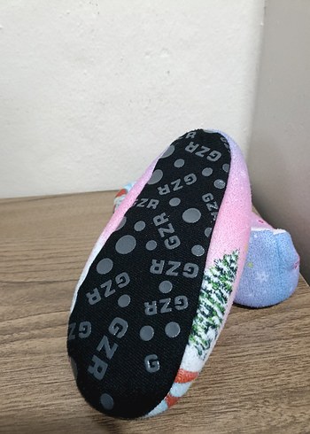 Kız Çocuk Pembe Desenli Sıcak Ev Terliği - Görsel 3