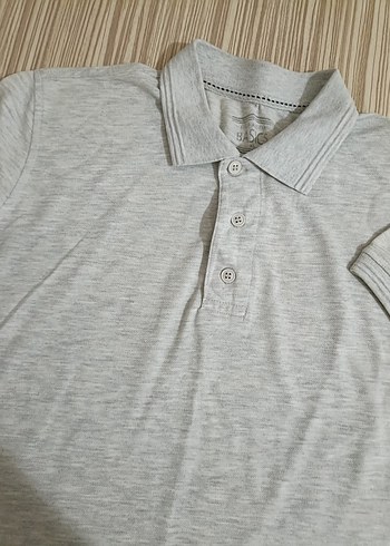 Gri Kısa Kollu Erkek Polo Tişört - Görsel 2
