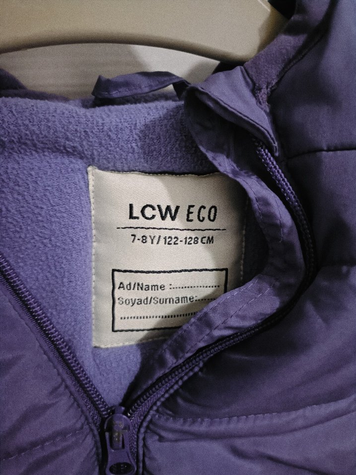 Erkek Çocuk Mor Düğmeli Mont - Görsel 3