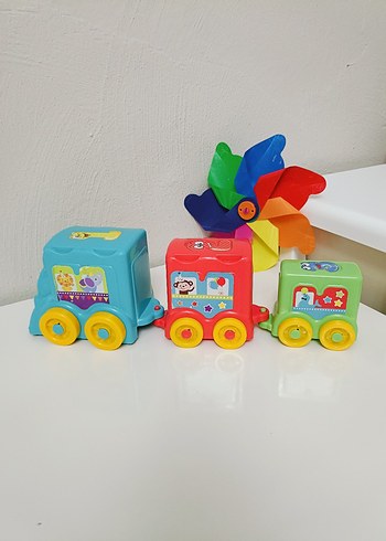 Renkli Oyuncak Tren Seti - Görsel 2