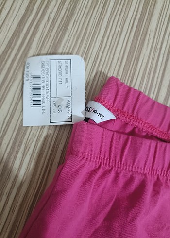 Kız Çocuk Pembe Esnek Tayt - Görsel 2