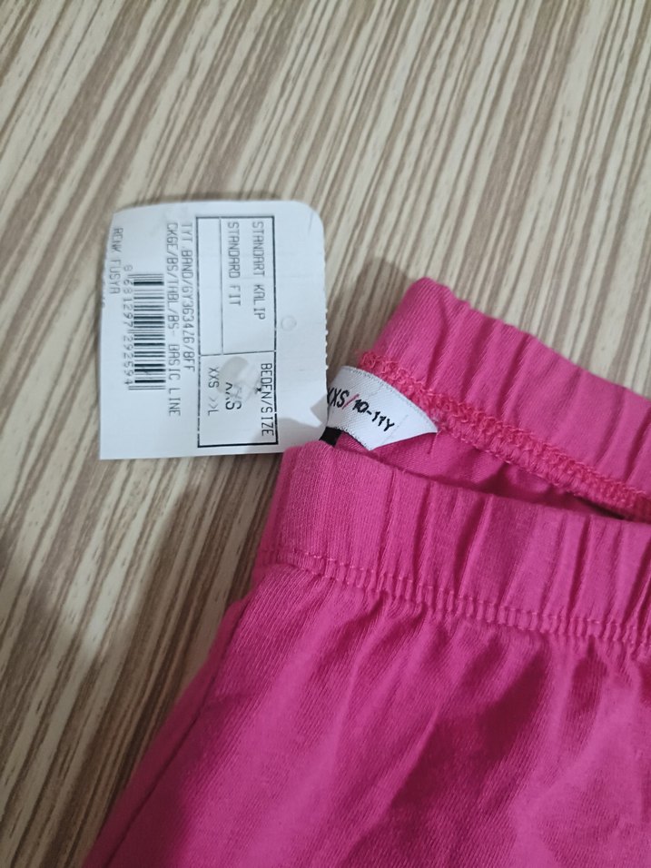 Kız Çocuk Pembe Esnek Tayt - Görsel 2