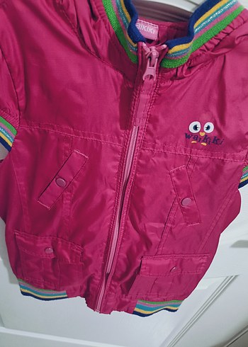 Kız Çocuk Fermuarlı Kısa Kollu Yelek - Görsel 2