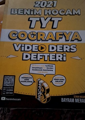 2021 Benim Hocam TYT Coğrafya Video Ders Defteri