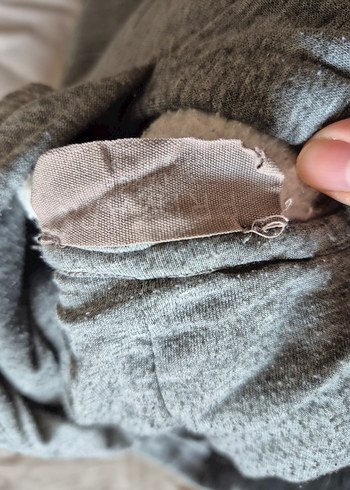 l Beden Amsterdam Baskılı Gri Kapüşonlu Sweatshirt