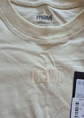 m Beden Bej Erkek Mavi Marka T Shirt
