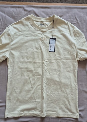 Bej Erkek Mavi Marka T Shirt