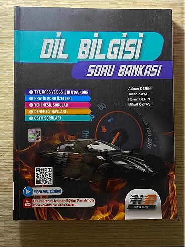 Hız ve Renk Yayınları Dil Bilgisi Soru Bankası