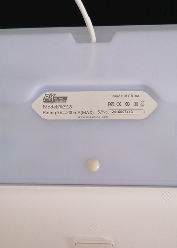 Diğer Royal Kludge Red switch beyaz klavye