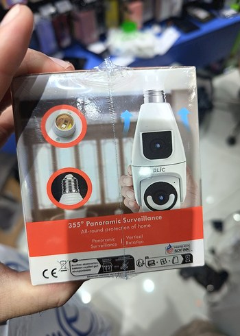 Blic Wi-Fi Çift Lens Ampul Kamera 4MP Beyaz - Görsel 2