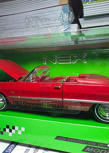 Welly 1963 Chevrolet Impala 1.24 Maket Araba - Görsel 2