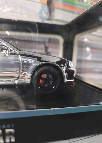Nissan Skvline Gtr 1:24 Model Araba Parlak Gri - Görsel 14