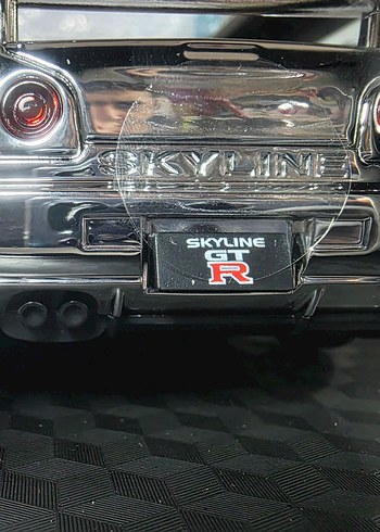 Nissan Skvline Gtr 1:24 Model Araba Parlak Gri - Görsel 7