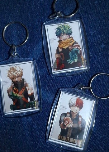 Punk Tarzı Püsküllü Mavi Anahtarlık - Görsel 2