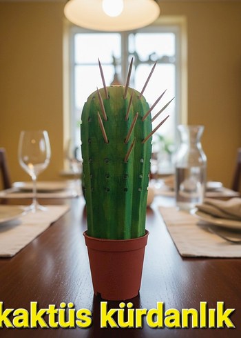 Yeşil Kaktüs Kürdanlık - Görsel 2