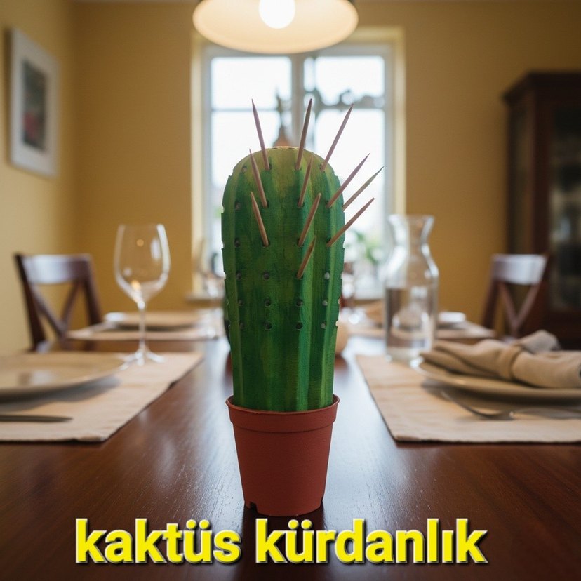 Yeşil Kaktüs Kürdanlık - Görsel 2