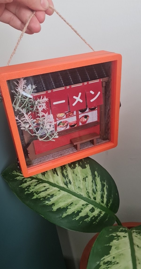 japon ramen evi 3D çerçeve box - Görsel 3