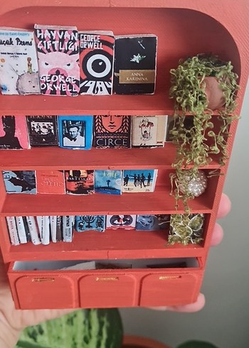 Turuncu minyatür kitaplık - Görsel 3