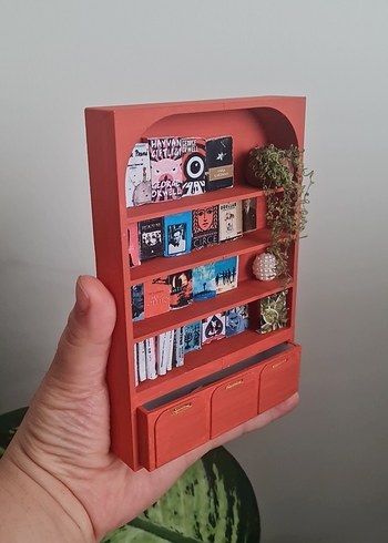 Turuncu minyatür kitaplık - Görsel 2