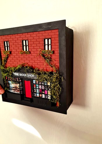 bookshop kitapçı 3D çerçeve - Görsel 4