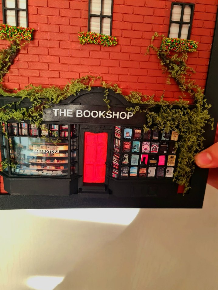 bookshop kitapçı 3D çerçeve - Görsel 3