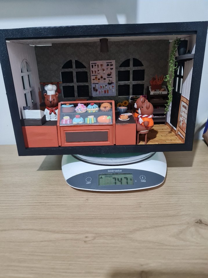 minyatür ayıcık kafe diorama tasarım - Görsel 2