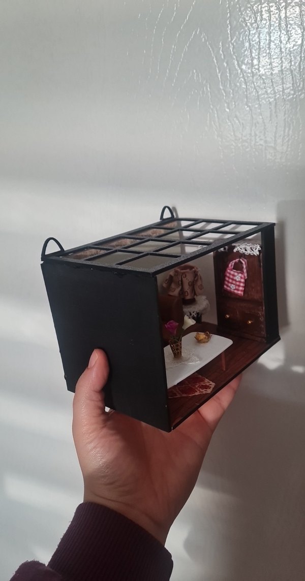 minyatür salon maketi çerçeve askılı - Görsel 4