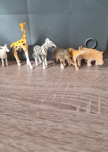 Renkli Mini Safari Hayvan Figürleri Seti-11 tane - Görsel 5