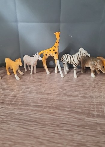 Renkli Mini Safari Hayvan Figürleri Seti-11 tane - Görsel 4