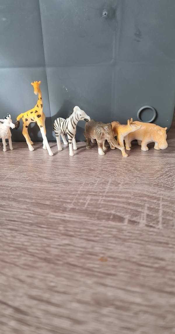 Renkli Mini Safari Hayvan Figürleri Seti-11 tane - Görsel 5