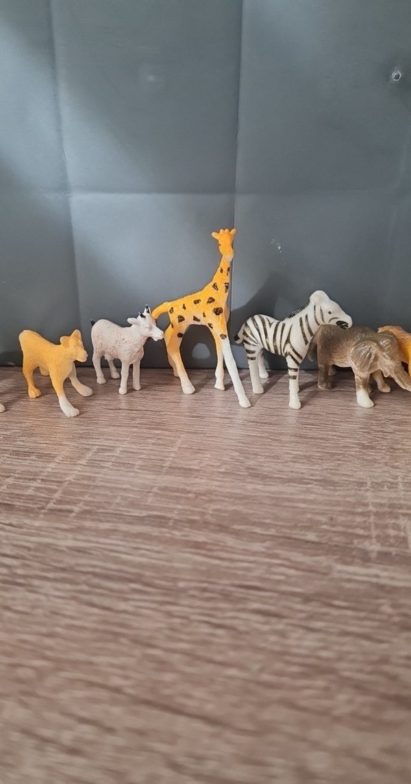 Renkli Mini Safari Hayvan Figürleri Seti-11 tane - Görsel 4