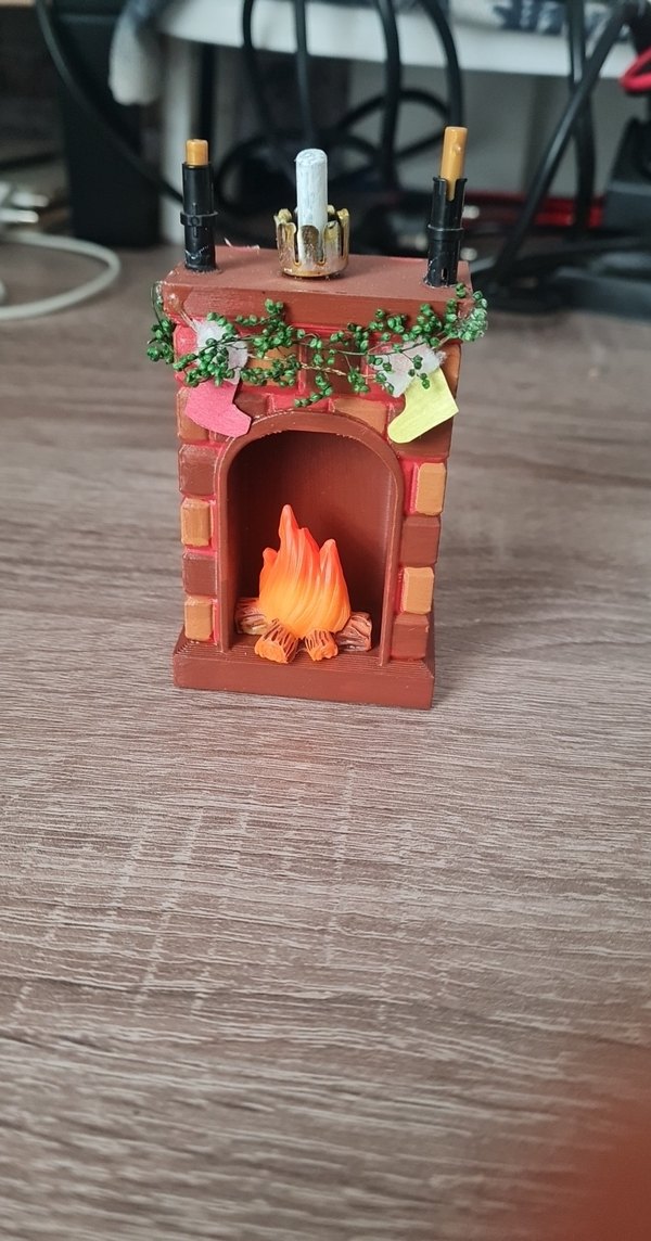 minyatür dekoratif şömine - Görsel 2