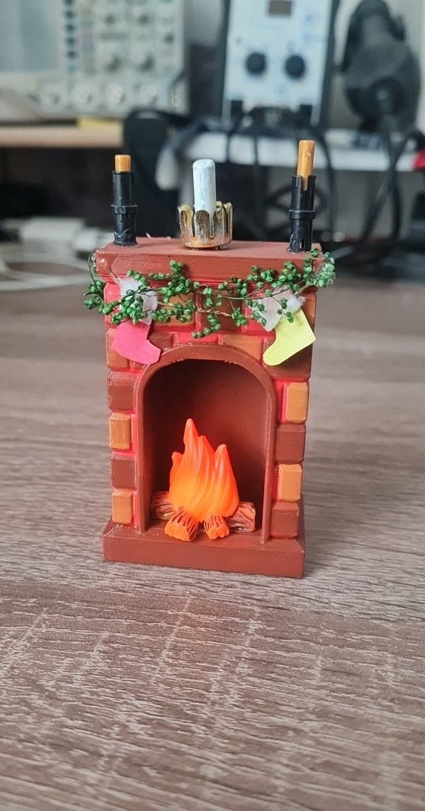 minyatür dekoratif şömine - Görsel 3