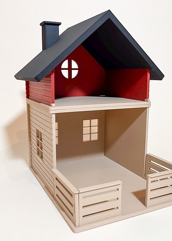 oyuncak bebek evi 2 katlı dollhouse