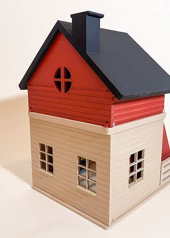 Beden Renk oyuncak bebek evi 2 katlı dollhouse