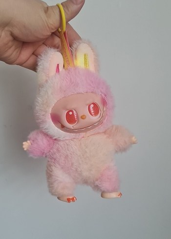 Beden Renk labubu müzikli sesli peluş anahtarlık
