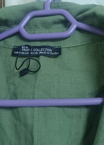 Yeşil Keten Kısa Tulum, Kemerli, Salaş Kesim - Görsel 3