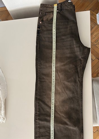 40 Beden Bershka Baggy Eskitilmiş Jean Pantolon 40 Beden