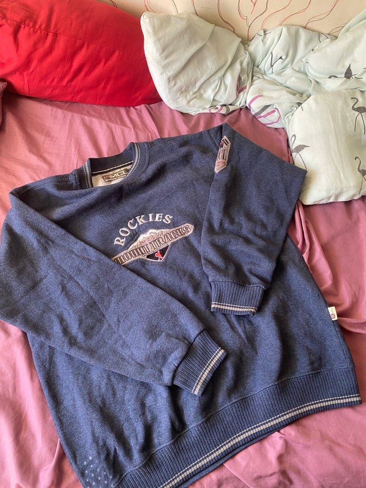 Gri Triko Erkek Sweatshirt, Bisiklet Yaka, Salaş Kesim - Görsel 2