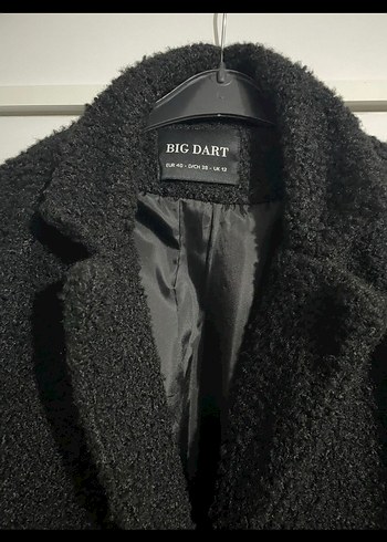 Siyah Tek Düğmeli Kaban - Görsel 2