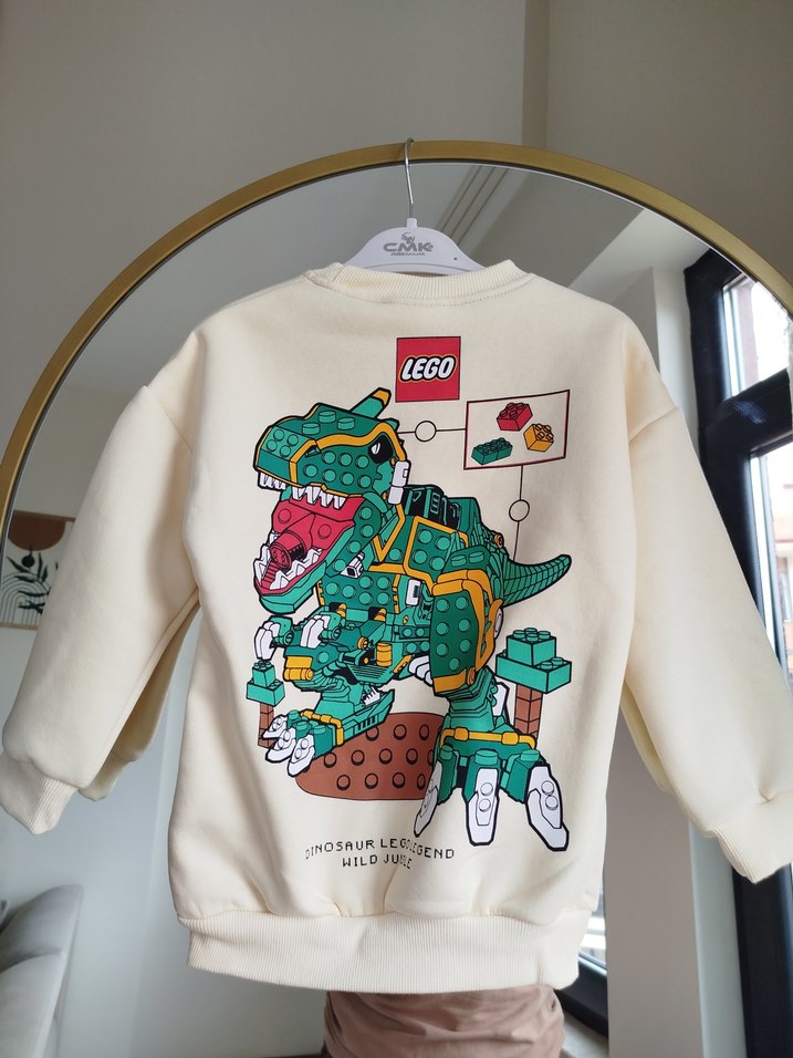 Beyaz Baskılı Erkek Çocuk Sweatshirt - Görsel 2