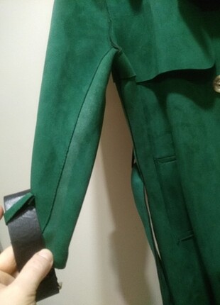 38 Beden yeşil Renk Bsl süvet inçe ceket 