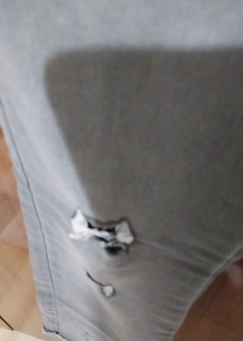 36 Beden Gri Kadın Denim Pantolon